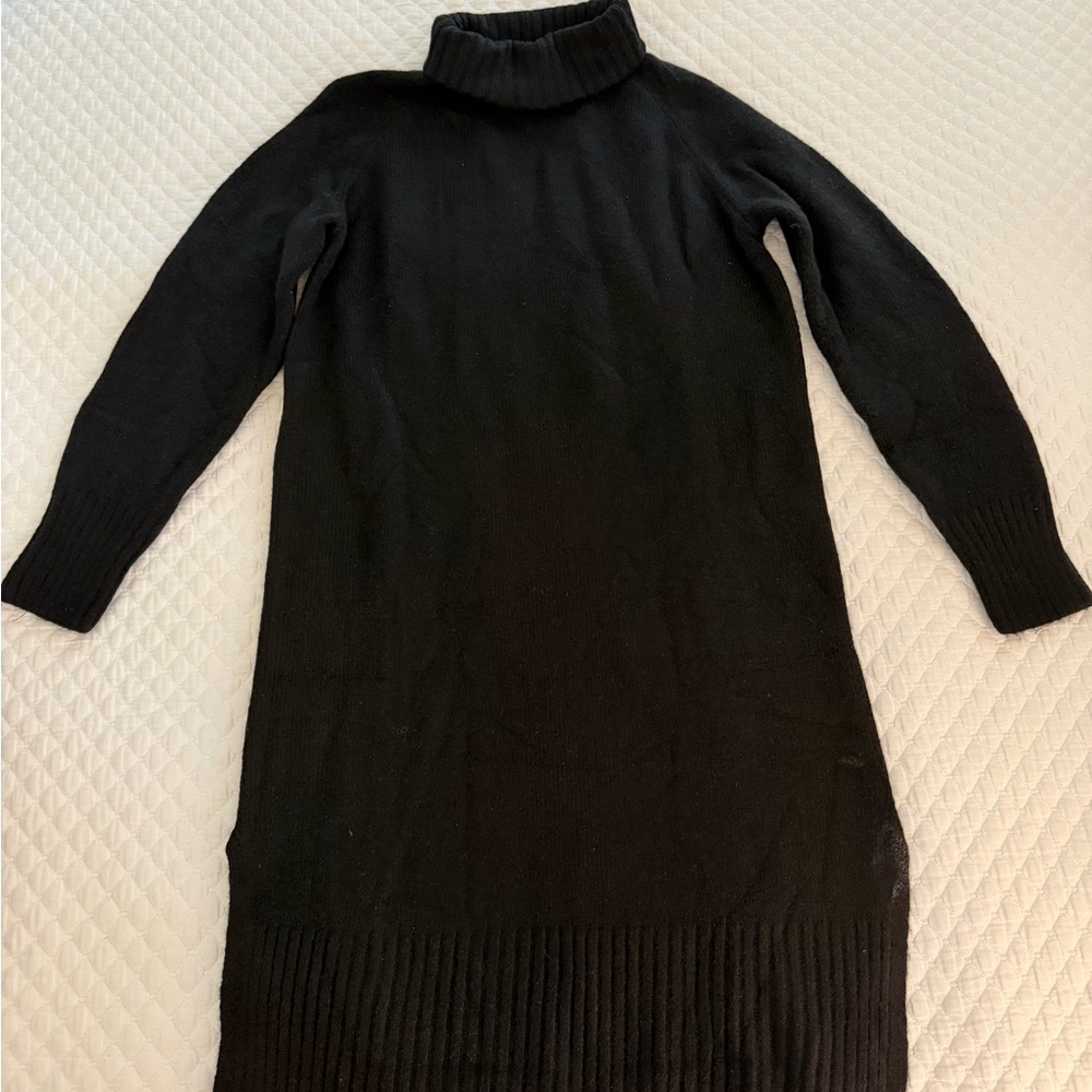 H&M Black Turtleneck Sweater Dress